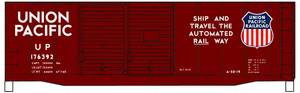 Accurail 81152 HO Kit 40' Steel Double Door Boxcar, Union Pacific, #176392 Accurail 81152 HO Kit 40' Steel Double Door Boxcar, Union Pacific, #176392