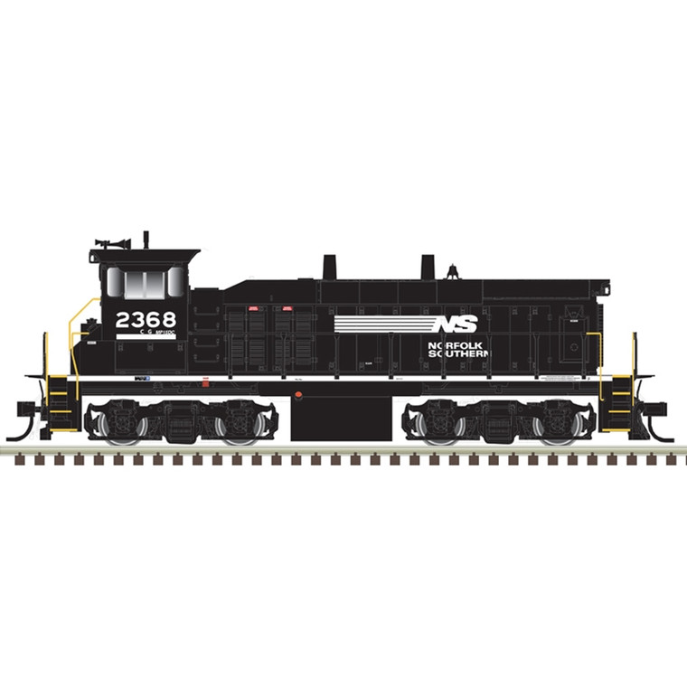 Atlas Master Line HO 10003851 MP15DC Silver Series, Norfolk Southern, #2368 (With Ditch Lights)