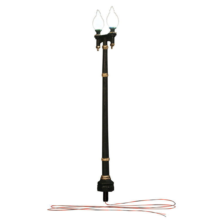 Woodland Scenics HO JP5632 Just Plug Lighting System, Double Lamp Post (Set of 3)