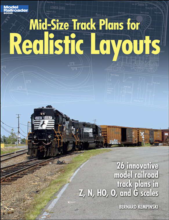 Kalmbach Publishing Softcover Book 12424 Mid-Size Track Plans for Realistic Layouts