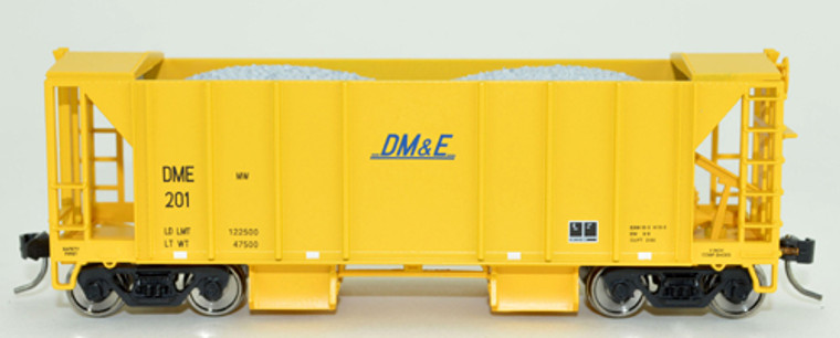 Bowser HO 43134 70 Ton 2 Ballast Car with Side Chutes, DM&E, #215