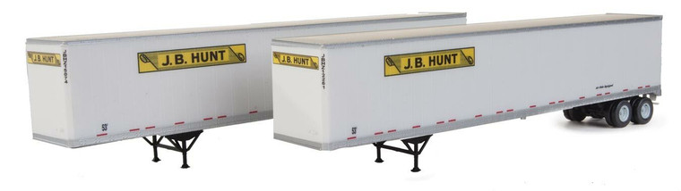 Walthers SceneMaster HO 949-2462 53' Stoughton Trailers, JB Hunt (2)