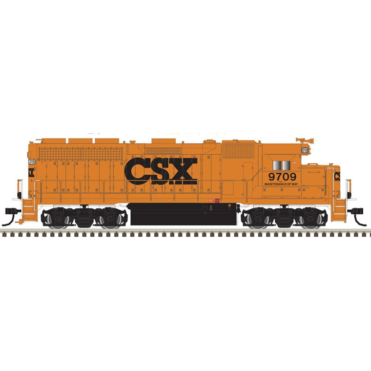 Atlas Master Line HO 10004005 Silver Series GP40 With Ditch Lights, CSX (MOW) #9720