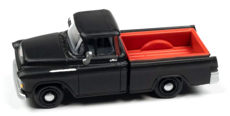 Classic Metal Works HO 30621 1955 Chevy Pickup Cameo, Black/Red
