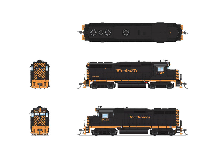 Broadway Limited Imports HO 7570 EMD GP30, Rio Grande #3015