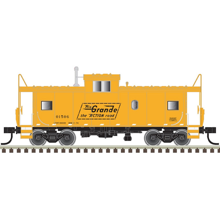 Atlas Master HO 20006222 Extended Vision Caboose, Rio Grande #01510