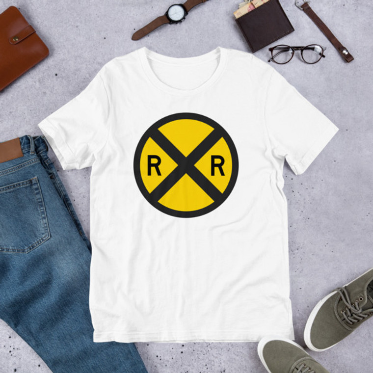 Railroad Crossing Short-Sleeve Unisex T-Shirt