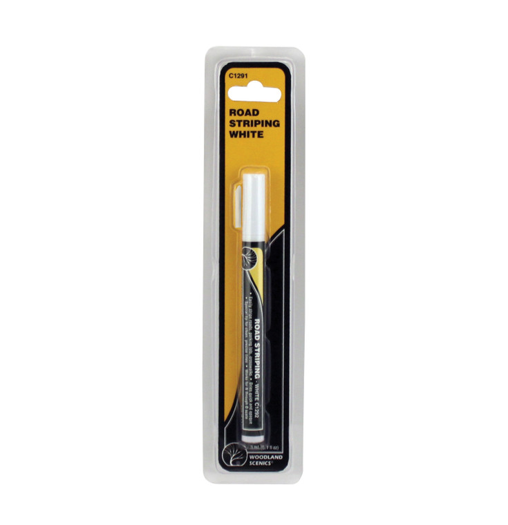 Woodland Scenics HO C1291 Road Striping Pen, White