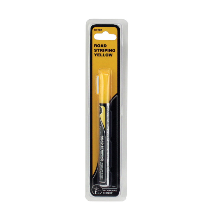 Woodland Scenics HO C1292 Road Striping Pen, Yellow