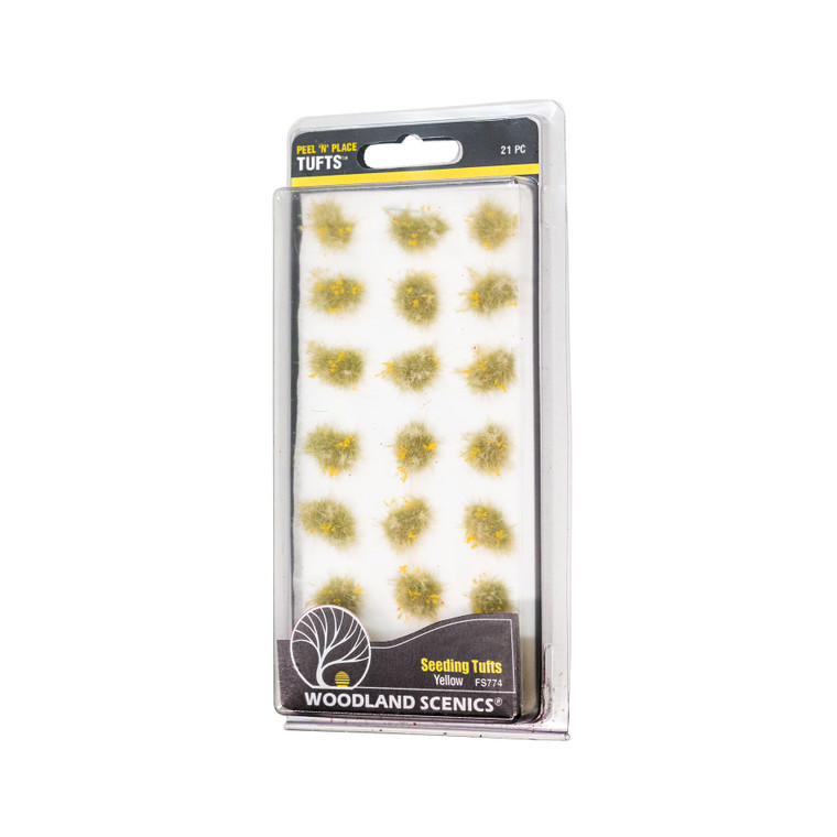 Woodland Scenics FS774 Peel 'n' Place Tufts, Yellow Seeding Tufts (21)