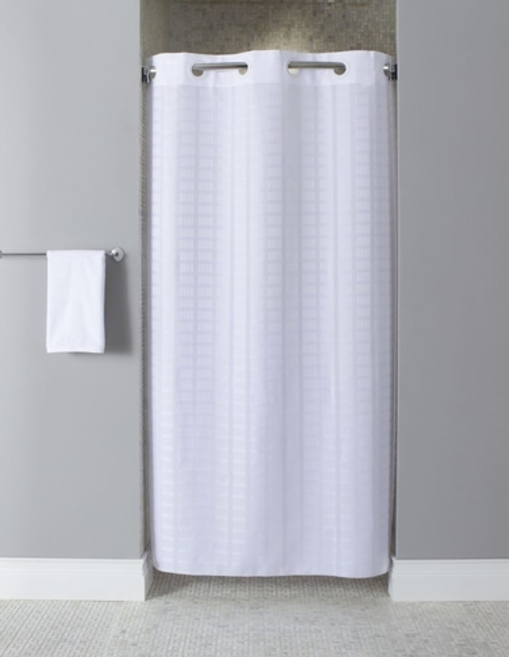 shower curtain for shower stall