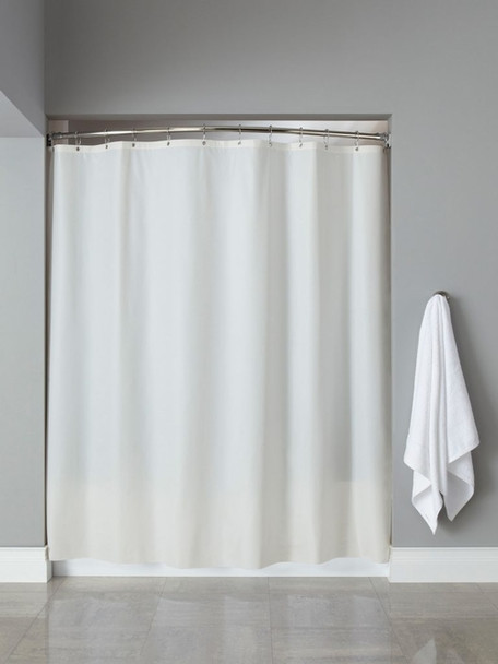 10 Gauge Basic Vinyl hooked Shower Curtain, 10 Gauge, Basic, Vinyl, hooked, Shower, Curtain, hookless, focus group, bulk