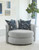 Persia Indigo Swivel Chair