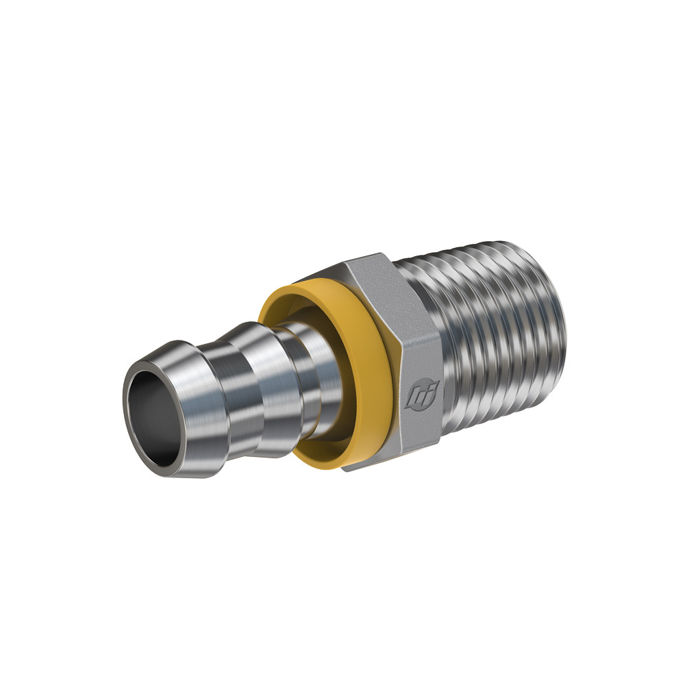 2113-04-04-SS | Male Connector | Brennan