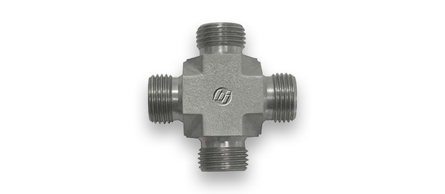 BSP Hydraulic Cross Adapters (4-Way Fitting)