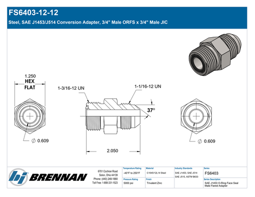 FS6403-12-12 | Adapter | Brennan