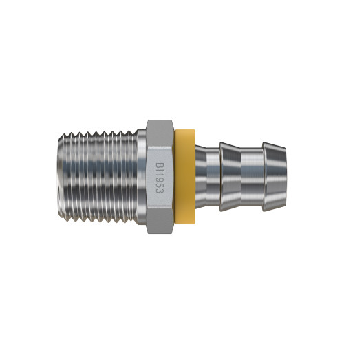 2113-04-04-SS | Male Connector | Brennan