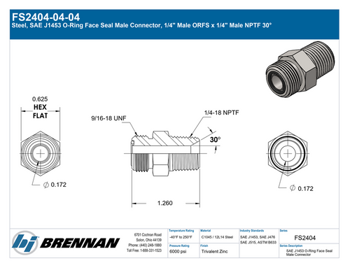 FS2404-04-04 | Connector | Brennan