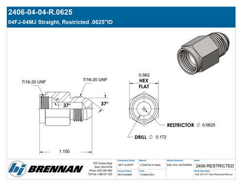 2406-04-04-R.0625 | Reducer | Brennan