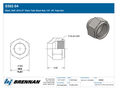 0302-04 | Short Nut | Brennan