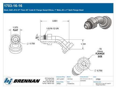 1703-16-16 | Male Swept Elbow | Brennan