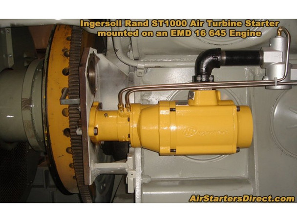 ST1099DP09L52S-0G Turbine Air Starter | Full Arc with Straight Exhaust (up to 90 psi) | by Ingersoll Rand