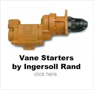 Vane air starters by Ingersoll Rand