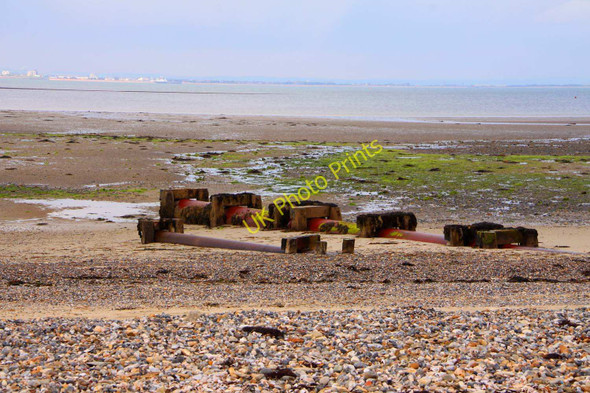 Photo 6"x4" Outfall pipe on Spring Vale beach Ryde c2010
