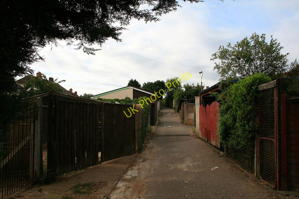 Photo 6"x4" Driveway to garages West Howe c2010
