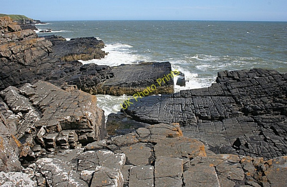 Photo 6"x4" Rock Strata Whinnyfold c2010