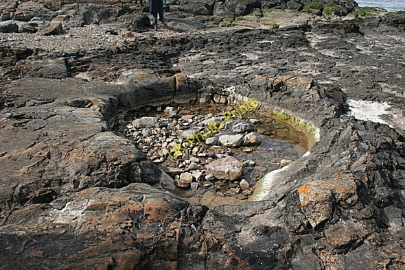 Photo 6"x4" Rock Pool Red Wharf Bay c2010