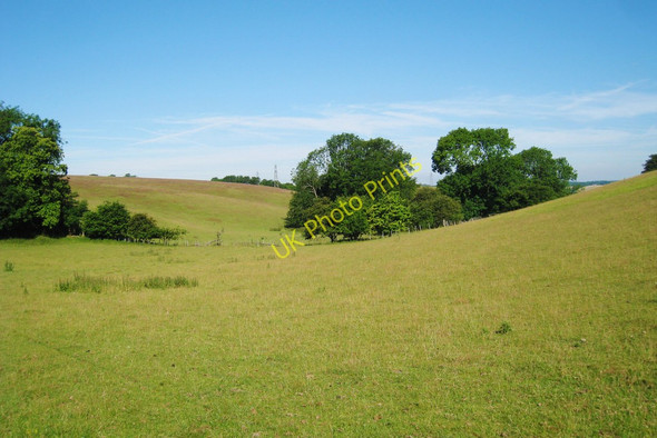 Photo 6"x4" Fields on the North Downs Broad Street\/TR1640 c2010