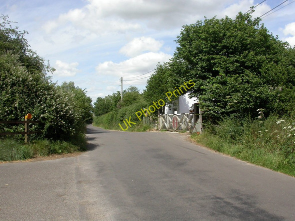 Photo 6"x4" Corfe Mullen, disused level crossing Sleight c2010