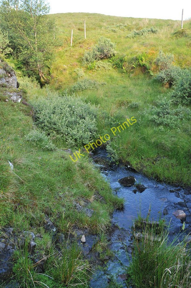 Photo 6"x4" Small stream flowing off the moorland near Scammadale Eas Ruadh\/NM8921 c2010