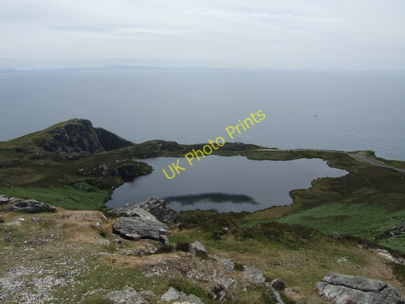 Photo 6"x4" Lough above the cliffs at Bunglass Carrick\/G5979 c2010