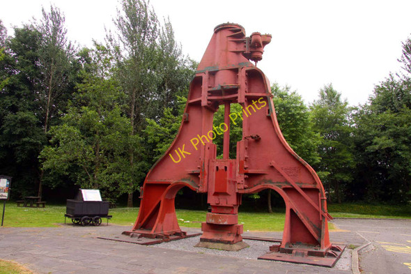 Photo 6"x4" Steam hammer at Blaenavon Ironworks Blaenavon c2010
