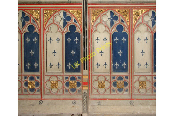 Photo 6"x4" St Mary's church in West Tofts - parclose screen (detail) West Tofts\/TL8392 c2010