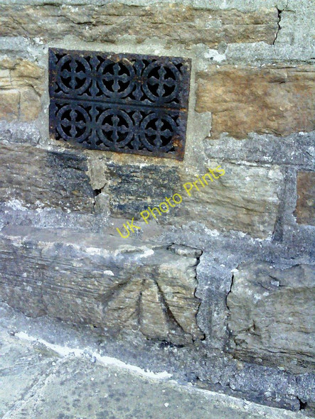 Photo 6"x4" Benchmark on Holmdale B&B Askrigg c2010