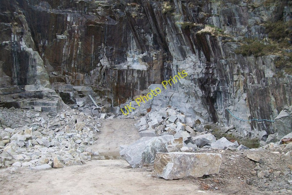 Photo 6"x4" The working face at Thomas's Mountain Quarry Newcastle\/J3732 c2010