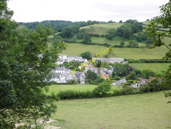 Photo 6"x4" Looking down on Branscombe Vicarage c2010