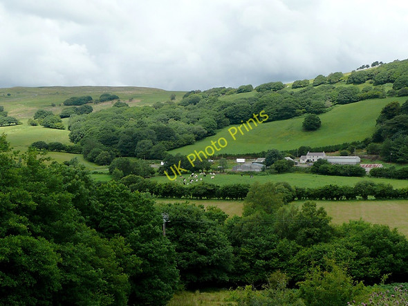 Photo 6"x4" Across the Teifi Valley east of Pontrhydfendigaid, Ceredigion Strata Florida c2010