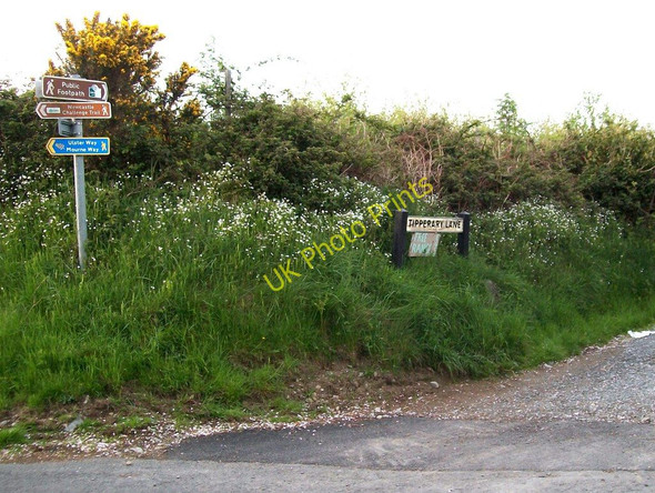 Photo 6"x4" Signs at the top of Tipperary Lane Newcastle\/J3732 c2010