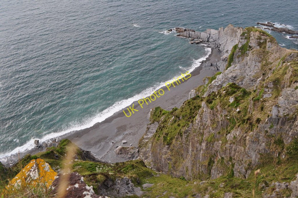 Photo 6"x4" A cove to the west of Brandy Cove Ilfracombe c2010