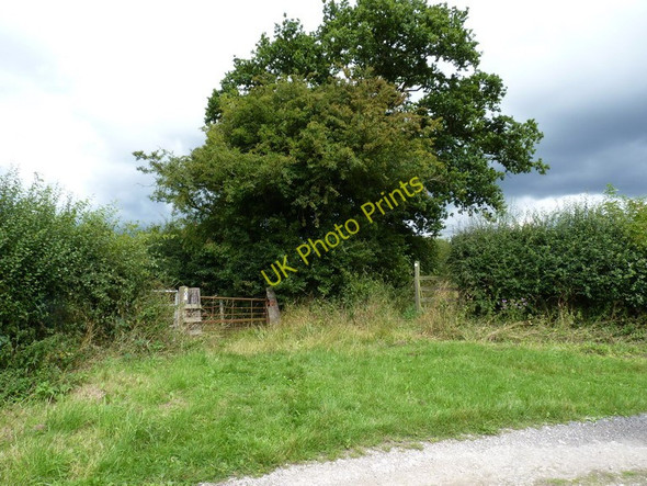 Photo 6"x4" Bridleway and footpath junction at Arlescott Barrow\/SJ6500 c2010