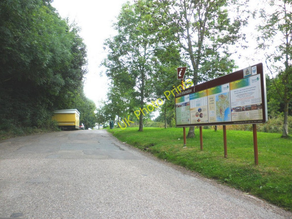 Photo 6"x4" Tourist information board, in the lay-by, at Half Moon village Half Moon Village c2010