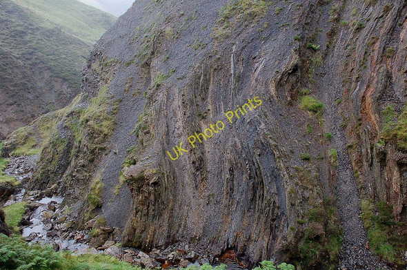 Photo 6"x4" Shale beds at Dob's Linn Raking Gill c2010