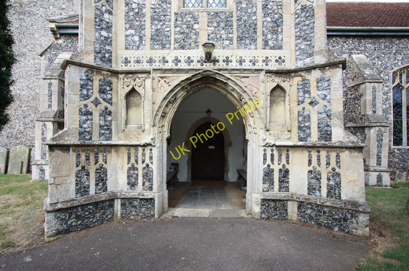 Photo 6"x4" St Peter, Palgrave, Suffolk - Porch Diss c2010