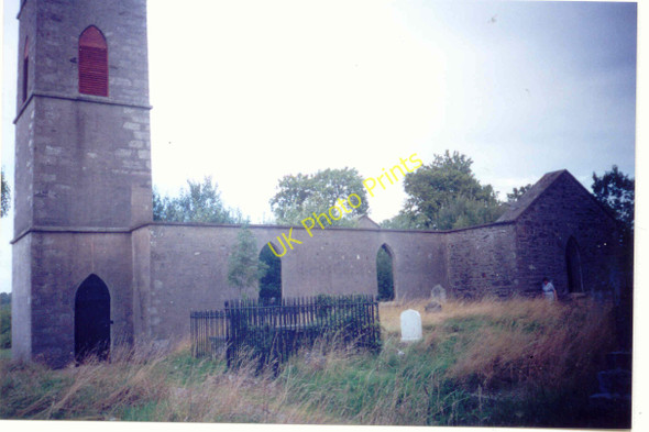 Photo 6"x4" Derralossary Parish Church, left side churchyard Roundwood c2000