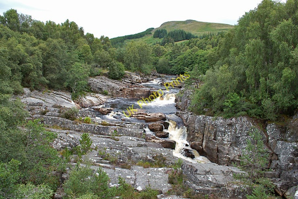 Photo 6"x4" Waterfalls on the Black Water Strath Garve \/ Srath Gairbh c2010