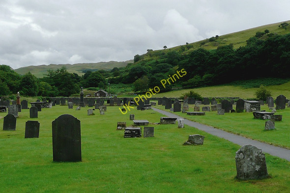 Photo 6"x4" Graveyard by Strata Florida abbey ruins, Ceredigion Strata Florida c2010